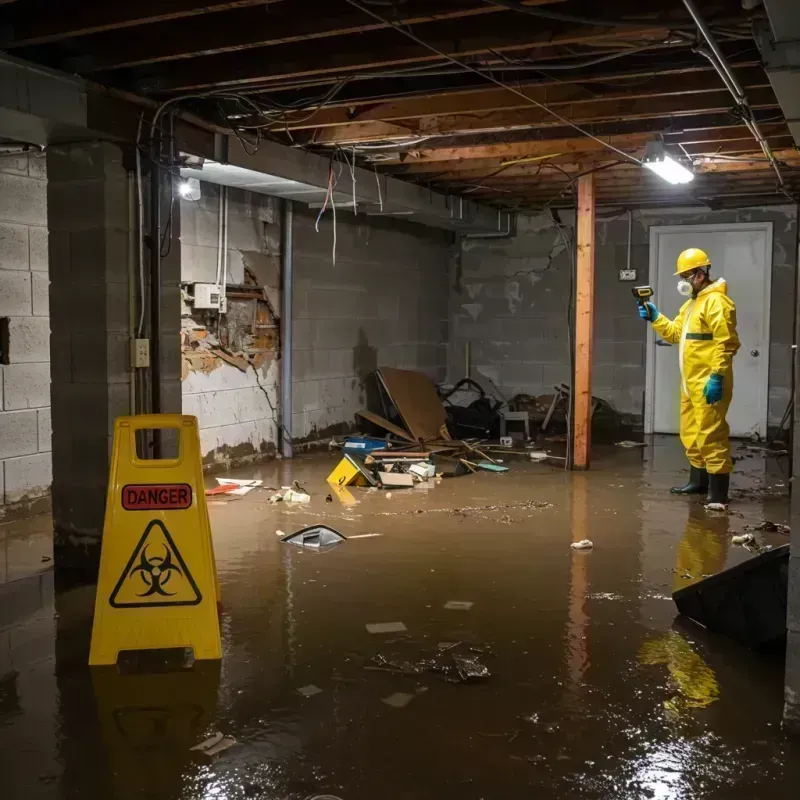 Flooded Basement Electrical Hazard in Parole, MD Property